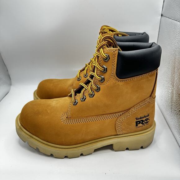 Timberland Pro Sawhorse 6” Composite Safety Toe Beige Boot Size 4M/5.5W - Picture 3 of 7